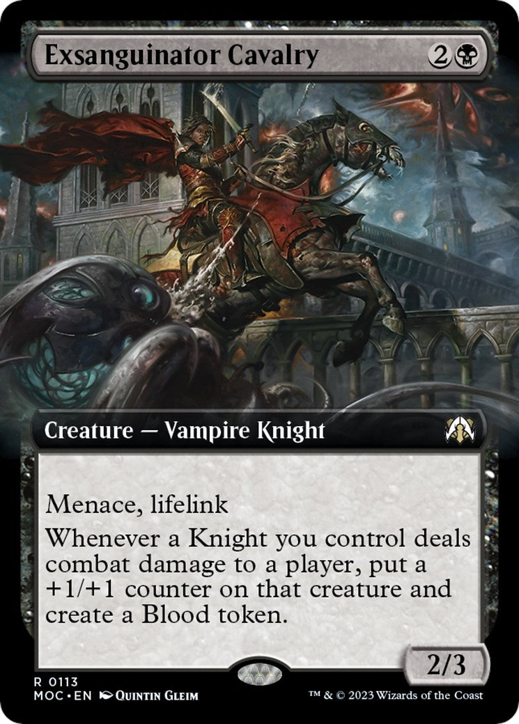 Image for Exsanguinator Cavalry (Extended Art) (113) (MOC) - Magic: The Gathering