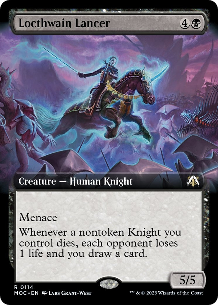 Image for Locthwain Lancer (Extended Art) (114) (MOC) - Magic: The Gathering