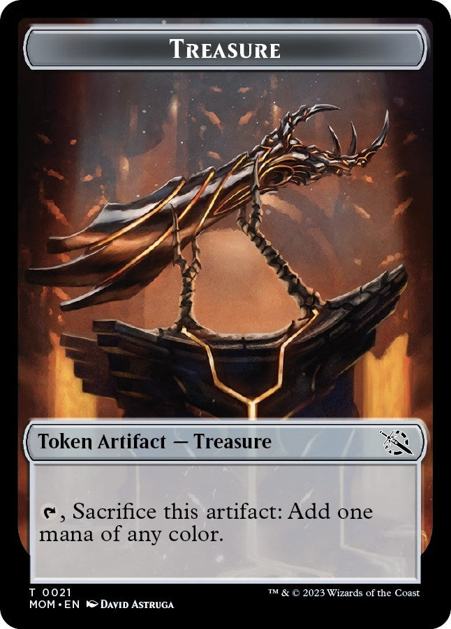 Image for Treasure Token (0021) (21) (MOM) - Magic: The Gathering