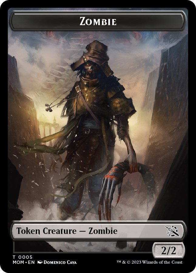 Image for Zombie Token (5) (MOM) - Magic: The Gathering