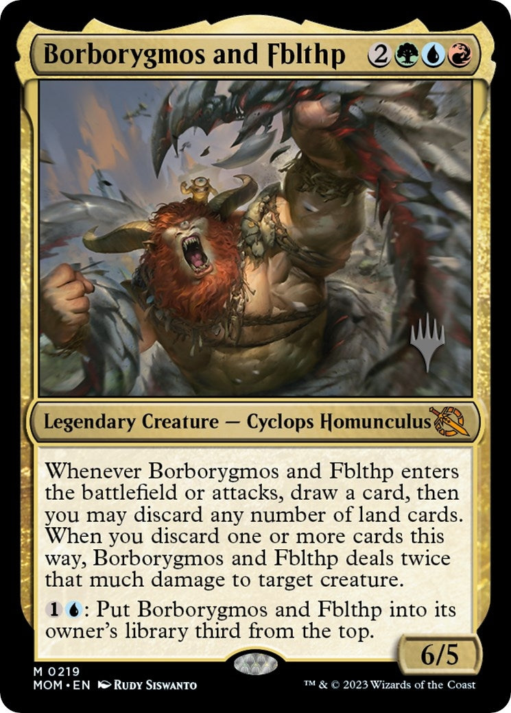 Image for Borborygmos and Fblthp (219) (PPMOM) - Magic: The Gathering