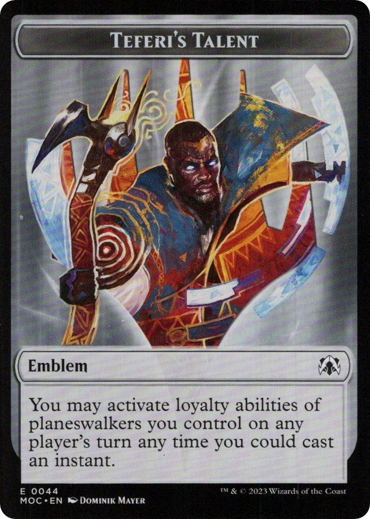 Image for Emblem - Teferi's Talent (44) (MOC) - Magic: The Gathering