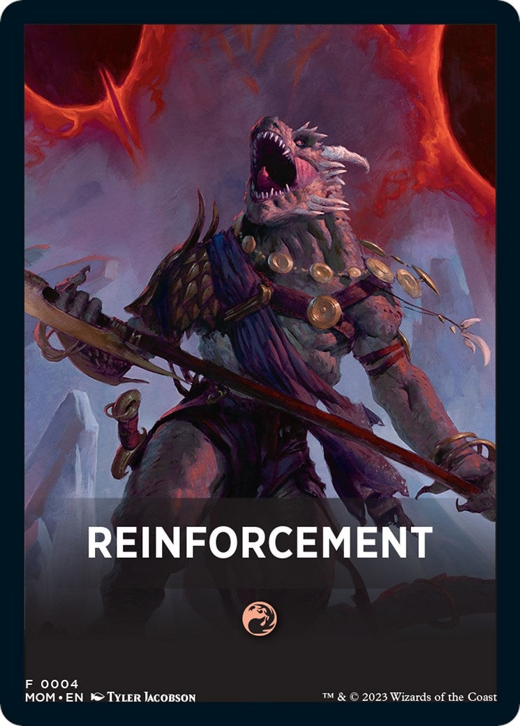 Image for Reinforcement Theme Card (4) (MOM) - Magic: The Gathering