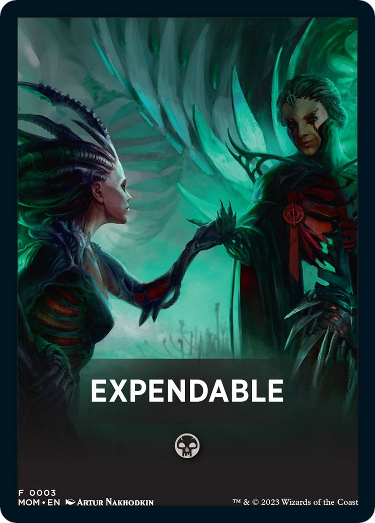 Image for Expendable Theme Card (3) (MOM) - Magic: The Gathering