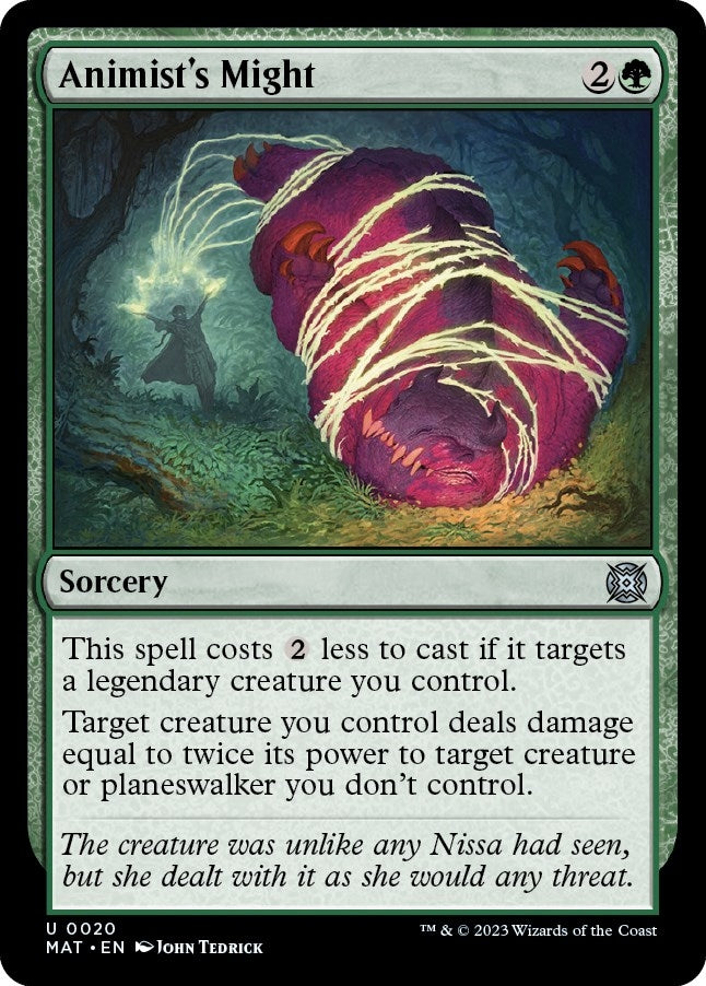 Image for Animist's Might (20) (MAT) - Magic: The Gathering