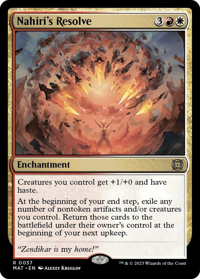 Image for Nahiri's Resolve (37) (MAT) - Magic: The Gathering