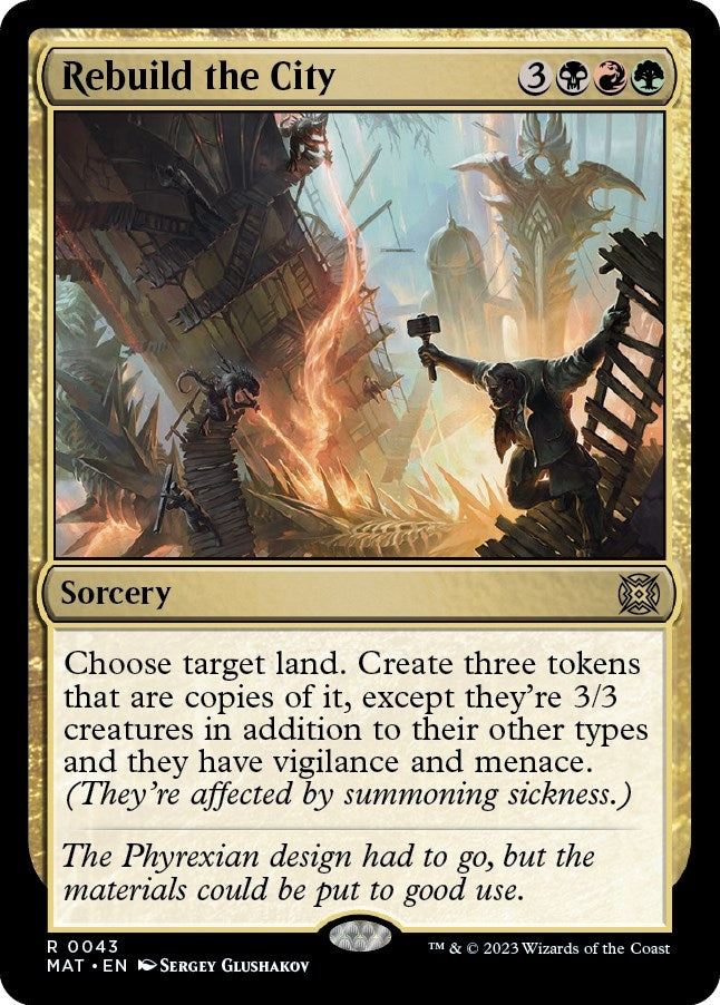 Image for Rebuild the City (43) (MAT) - Magic: The Gathering