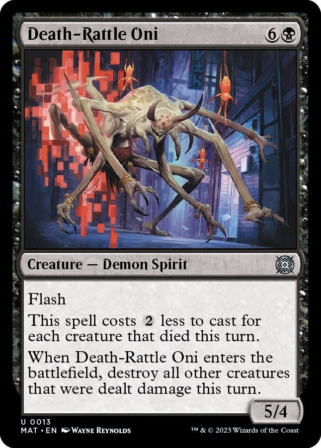 Image for Death-Rattle Oni (13) (MAT) - Magic: The Gathering
