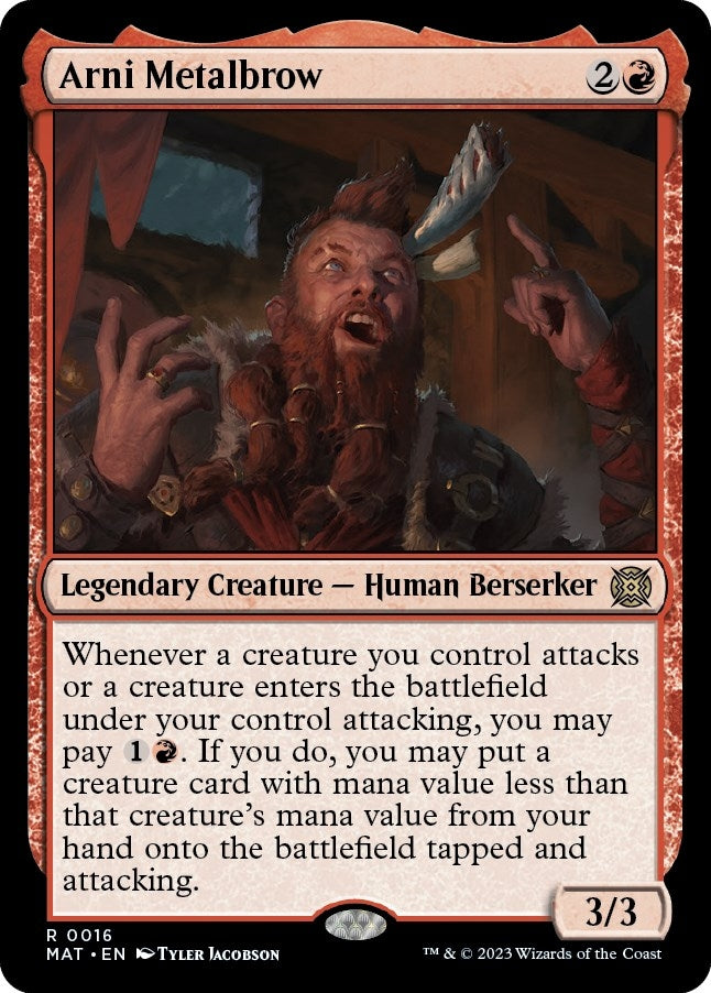 Image for Arni Metalbrow (16) (MAT) - Magic: The Gathering