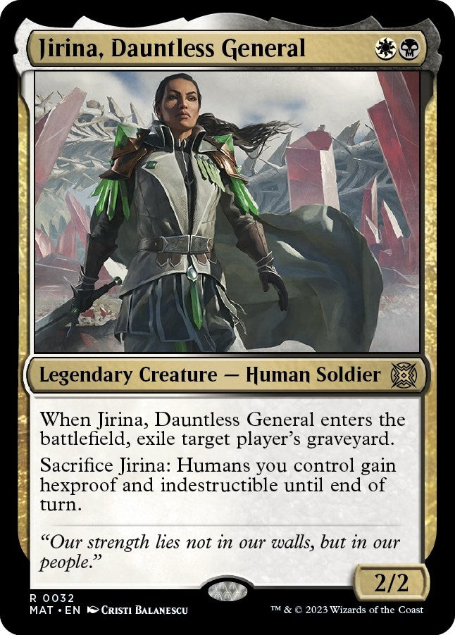 Image for Jirina, Dauntless General (32) (MAT) - Magic: The Gathering