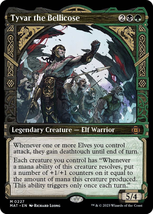 Image for Tyvar the Bellicose (Halo Foil) (227) (MAT) - Magic: The Gathering
