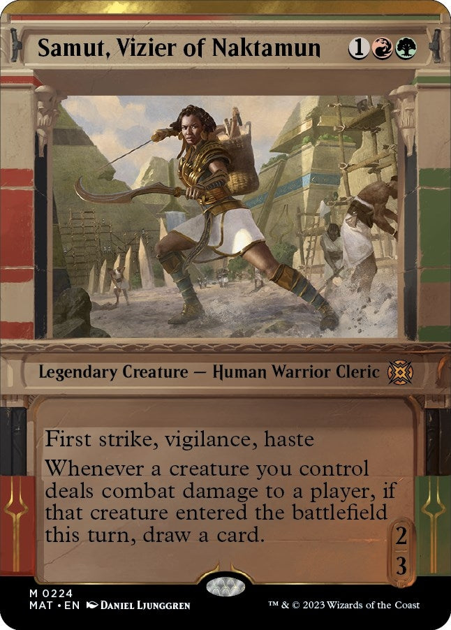 Image for Samut, Vizier of Naktamun (Halo Foil) (224) (MAT) - Magic: The Gathering