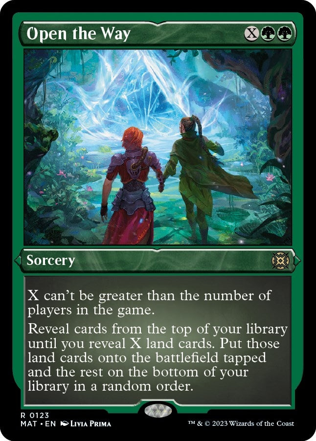 Image for Open the Way (Foil Etched) (123) (MAT) - Magic: The Gathering