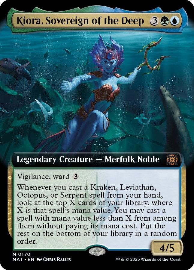 Image for Kiora, Sovereign of the Deep (Extended Art) (170) (MAT) - Magic: The Gathering