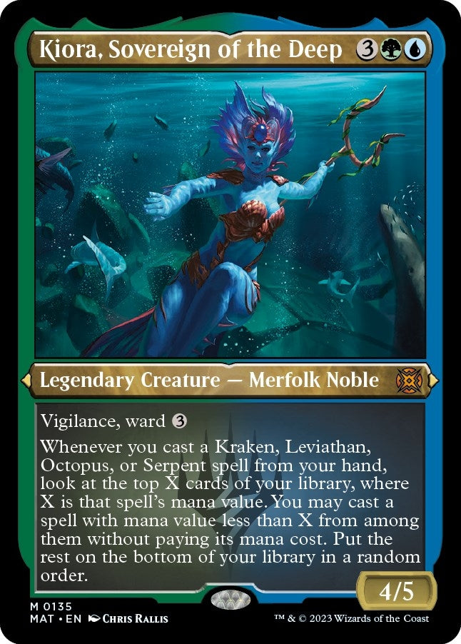 Image for Kiora, Sovereign of the Deep (Foil Etched) (135) (MAT) - Magic: The Gathering