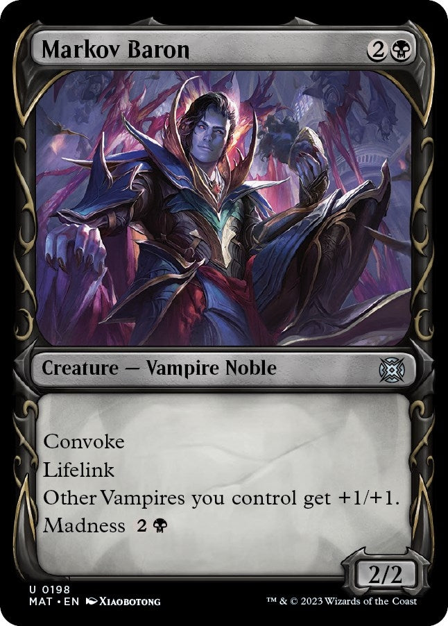 Image for Markov Baron (Halo Foil) (198) (MAT) - Magic: The Gathering
