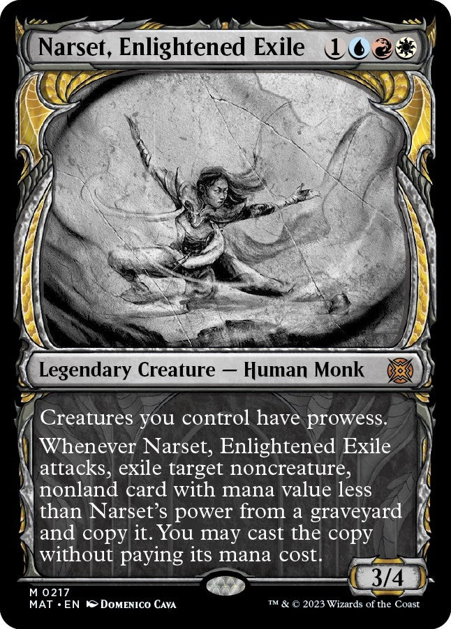 Image for Narset, Enlightened Exile (Halo Foil) (217) (MAT) - Magic: The Gathering