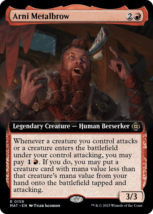 Image for Arni Metalbrow (Extended Art) (159) (MAT) - Magic: The Gathering