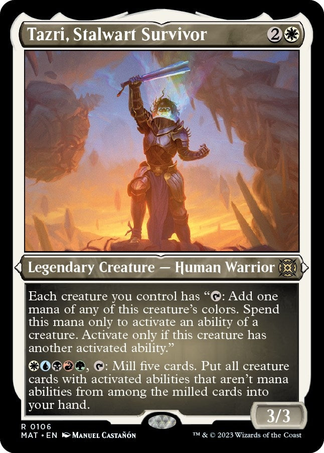 Image for Tazri, Stalwart Survivor (Foil Etched) (106) (MAT) - Magic: The Gathering