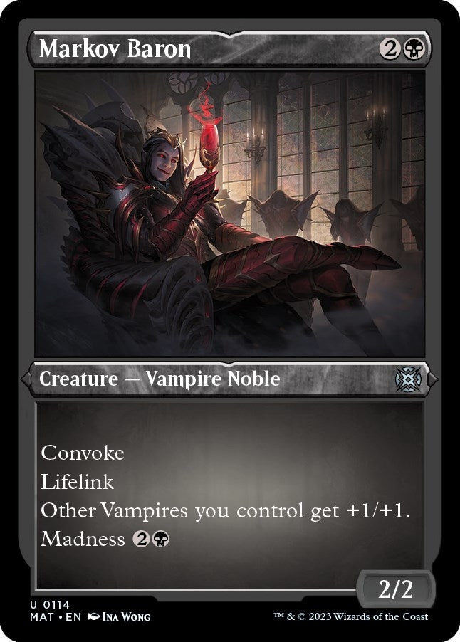Image for Markov Baron (Foil Etched) (114) (MAT) - Magic: The Gathering