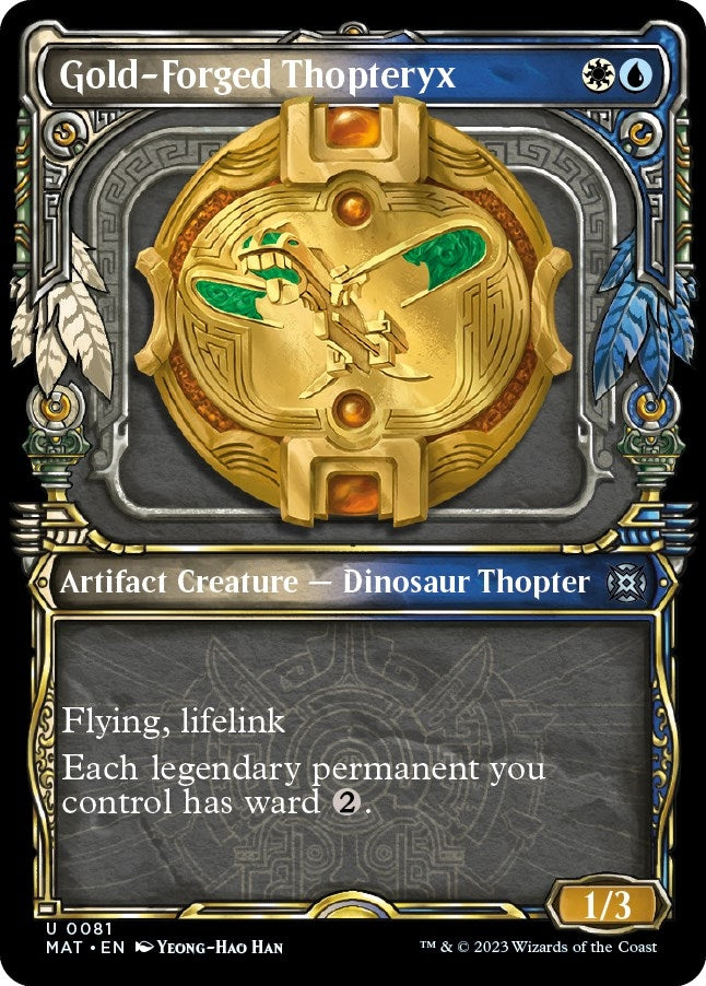 Image for Gold-Forged Thopteryx (Showcase) (81) (MAT) - Magic: The Gathering