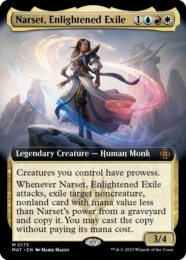 Image for Narset, Enlightened Exile (Extended Art) (173) (MAT) - Magic: The Gathering