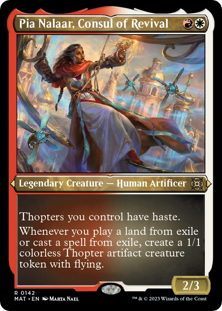 Image for Pia Nalaar, Consul of Revival (Foil Etched) (142) (MAT) - Magic: The Gathering