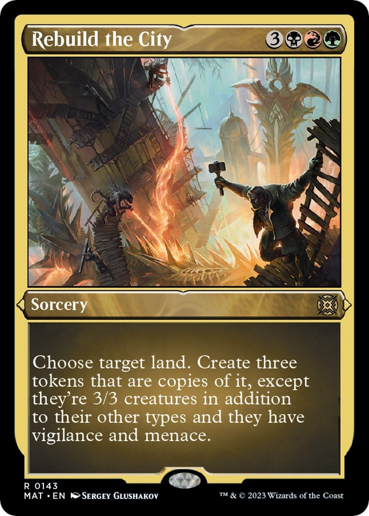 Image for Rebuild the City (Foil Etched) (143) (MAT) - Magic: The Gathering