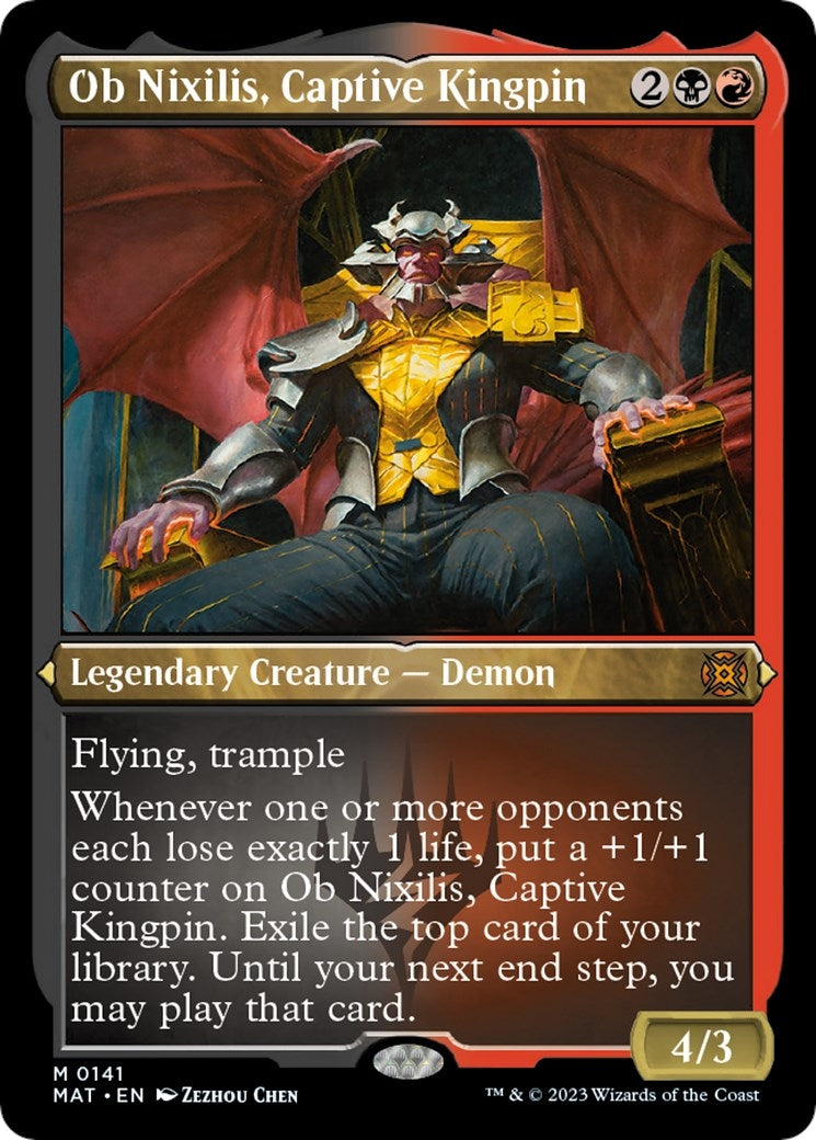 Image for Ob Nixilis, Captive Kingpin (Foil Etched) (141) (MAT) - Magic: The Gathering