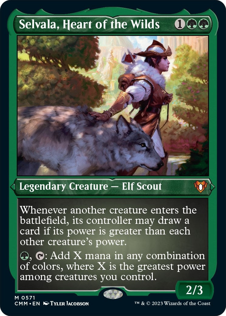 Image for Selvala, Heart of the Wilds (Foil Etched) (571) (CMM) - Magic: The Gathering