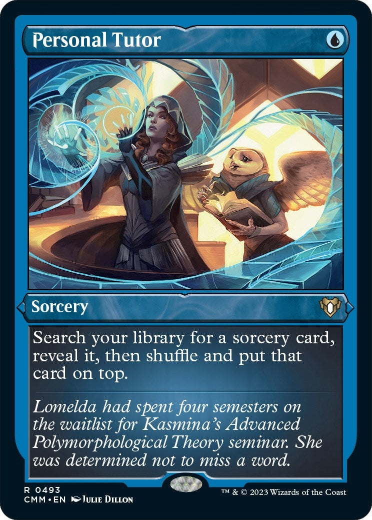 Image for Personal Tutor (Foil Etched) (493) (CMM) - Magic: The Gathering