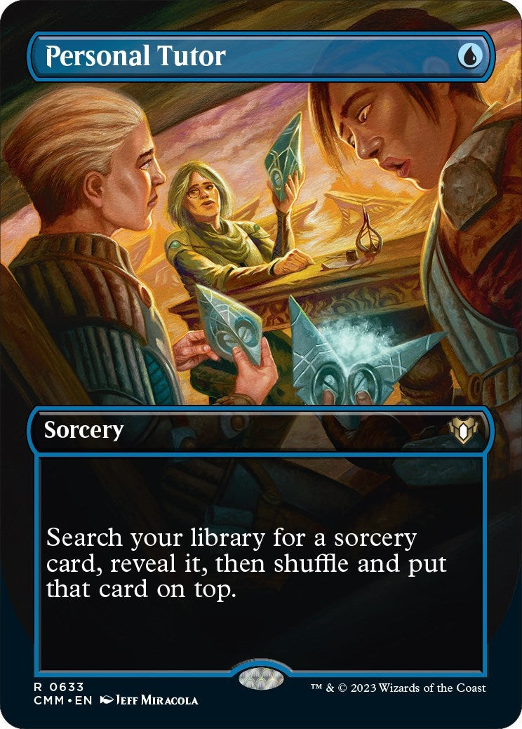 Image for Personal Tutor (Borderless) (633) (CMM) - Magic: The Gathering