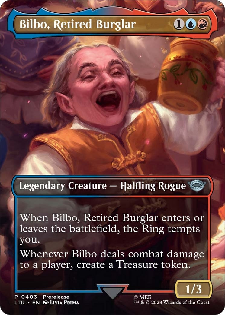 Image for Bilbo, Retired Burglar (Borderless) (403) (LTR) - Magic: The Gathering