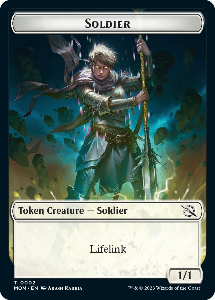 Image for Soldier // Kraken Double-Sided Token (2 // 4) (MOM) - Magic: The Gathering