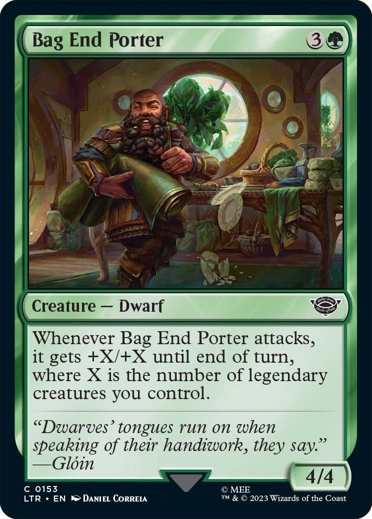 Image for Bag End Porter (153) (LTR) - Magic: The Gathering