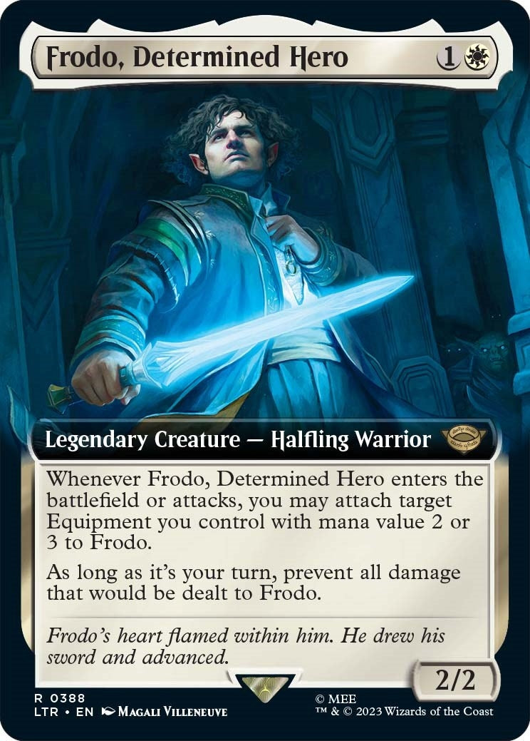 Image for Frodo, Determined Hero (Extended Art) (388) (LTR) - Magic: The Gathering