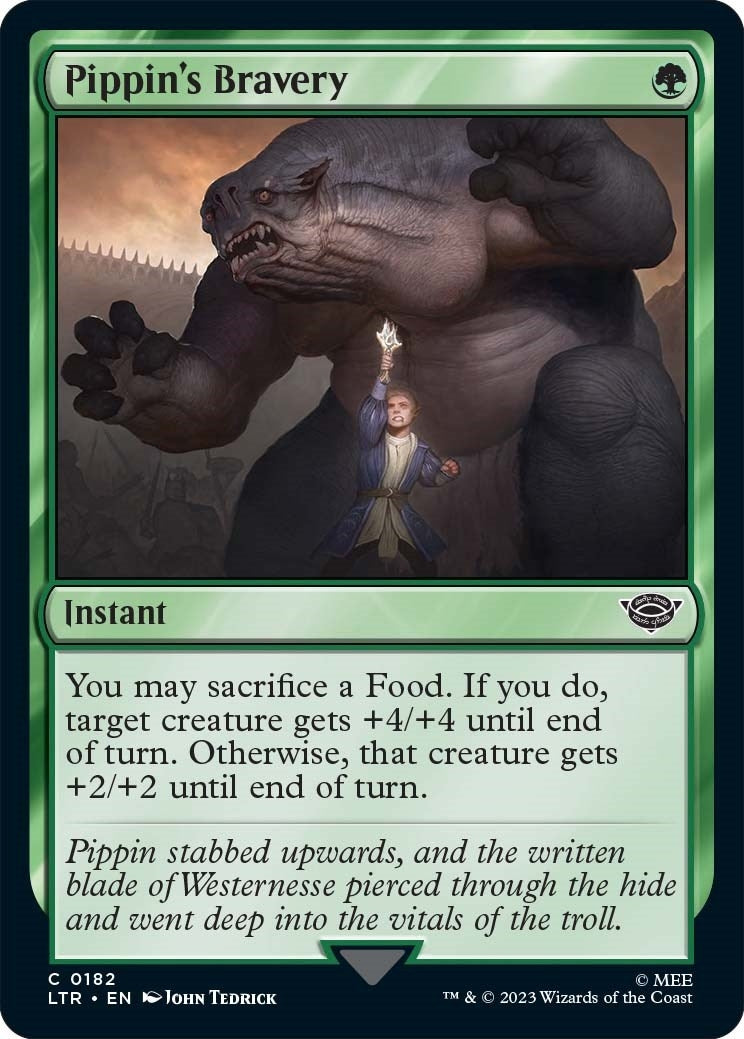 Image for Pippin's Bravery (182) (LTR) - Magic: The Gathering