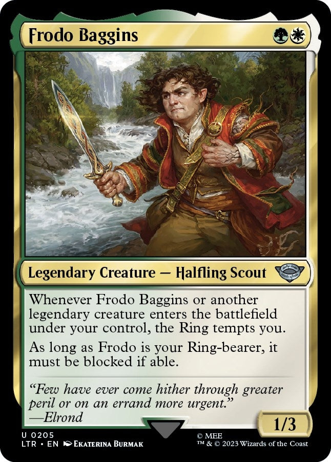 Image for Frodo Baggins (205) (LTR) - Magic: The Gathering