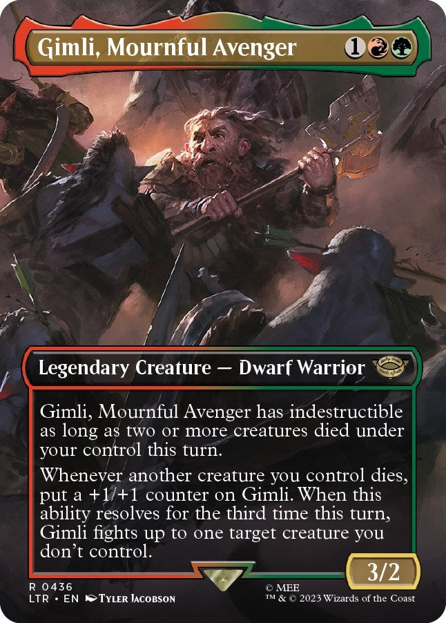 Image for Gimli, Mournful Avenger (Borderless) (436) (LTR) - Magic: The Gathering