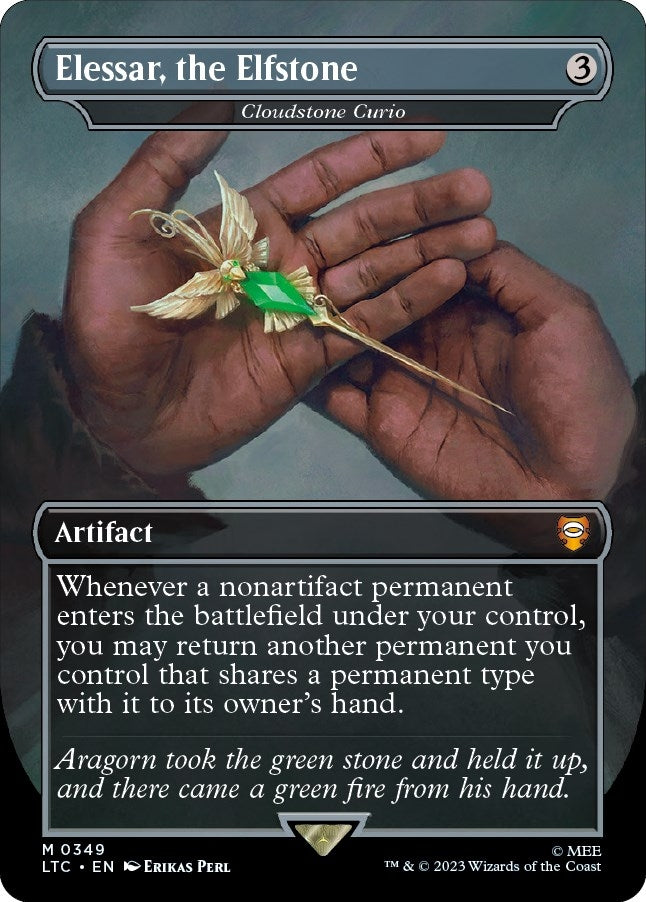 Image for Elessar, the Elfstone - Cloudstone Curio (Borderless) (349) (LTC) - Magic: The Gathering