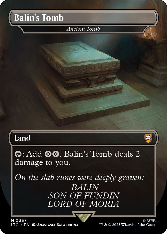 Image for Balin's Tomb - Ancient Tomb (Borderless) (357) (LTC) - Magic: The Gathering