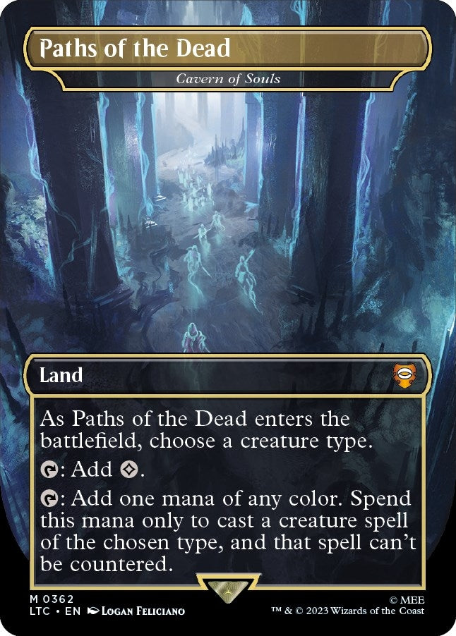 Image for Paths of the Dead - Cavern of Souls (Borderless) (362) (LTC) - Magic: The Gathering