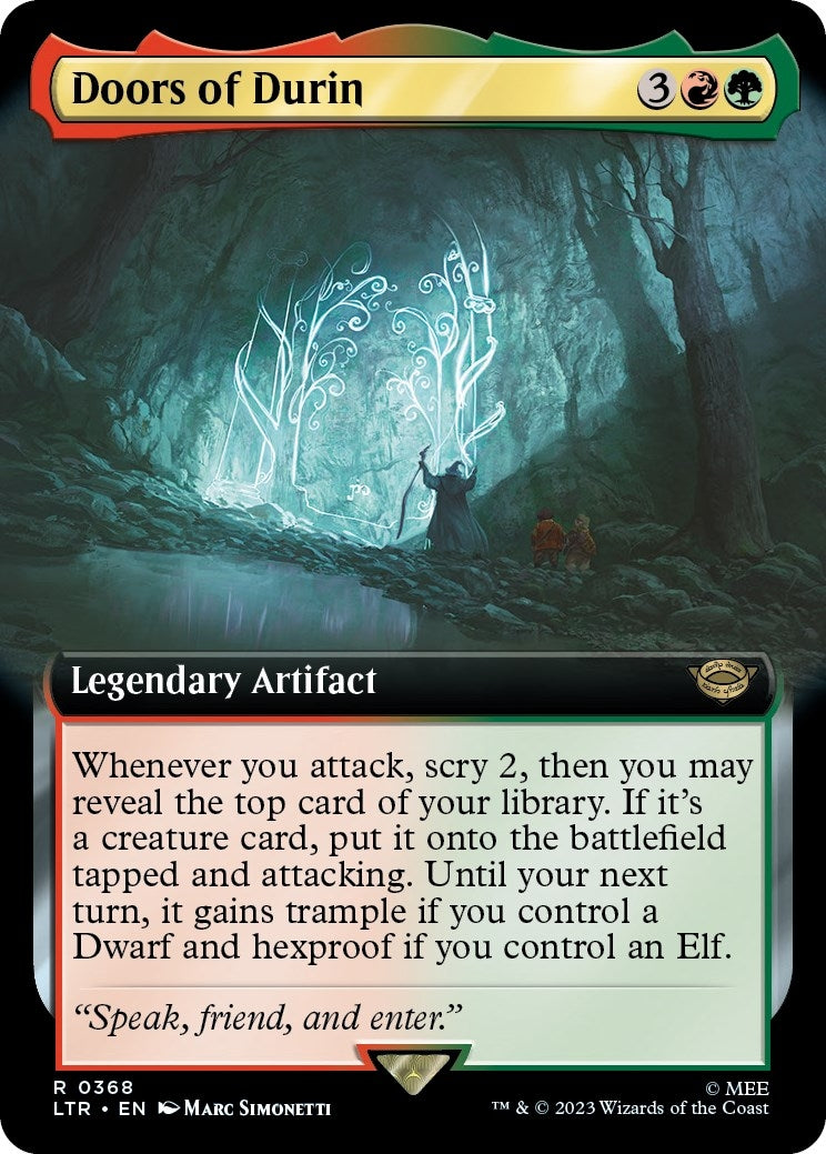 Image for Doors of Durin (Extended Art) (368) (LTR) - Magic: The Gathering