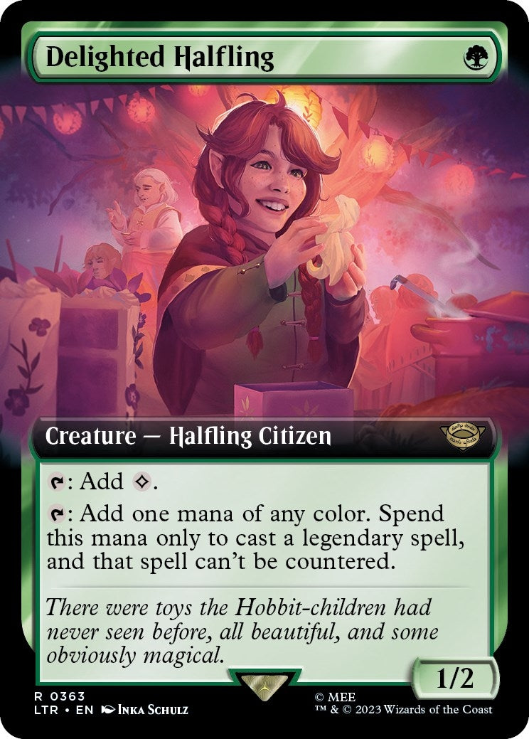 Image for Delighted Halfling (Extended Art) (363) (LTR) - Magic: The Gathering