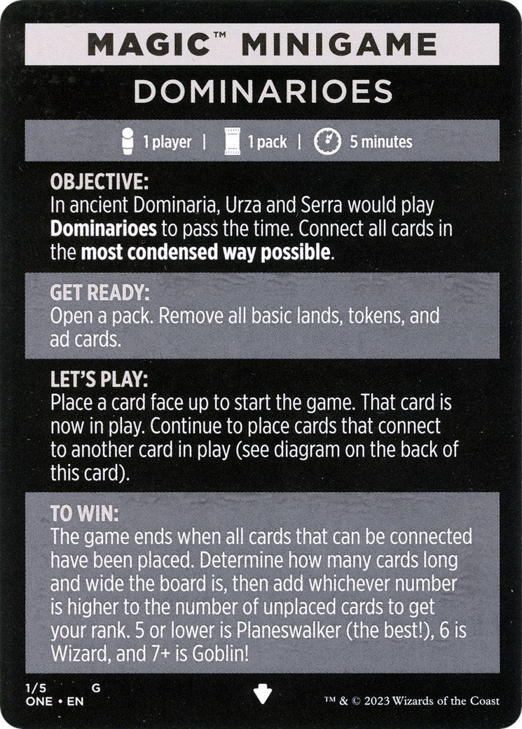 Image for Magic Minigame: Dominarioes (1) (ONE) - Magic: The Gathering