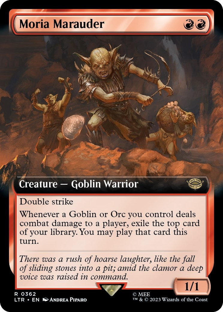 Image for Moria Marauder (Extended Art) (362) (LTR) - Magic: The Gathering
