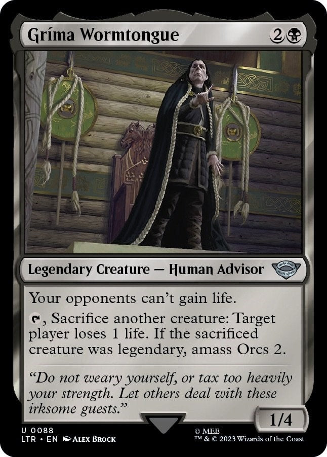 Image for Grima Wormtongue (88) (LTR) - Magic: The Gathering