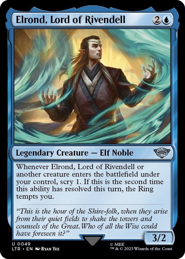Image for Elrond, Lord of Rivendell (49) (LTR) - Magic: The Gathering
