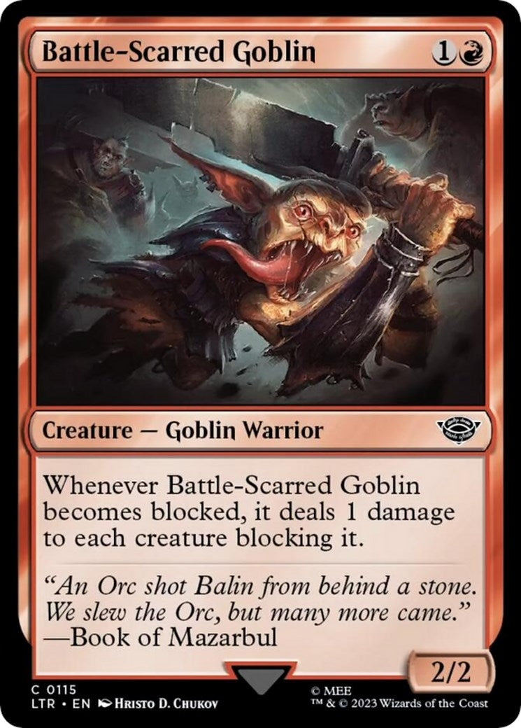 Image for Battle-Scarred Goblin (115) (LTR) - Magic: The Gathering