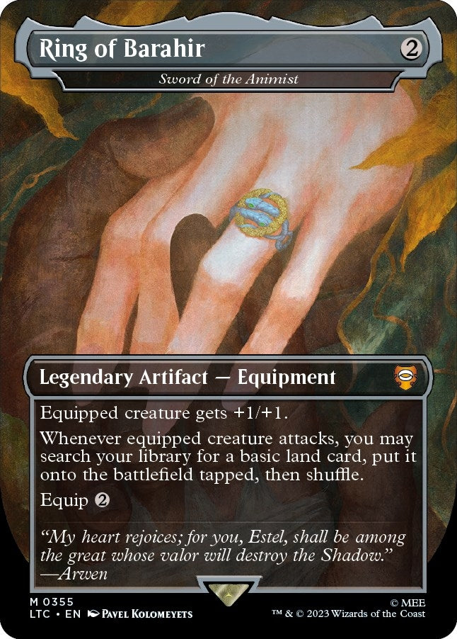 Image for Ring of Barahir - Sword of the Animist (Borderless) (355) (LTC) - Magic: The Gathering